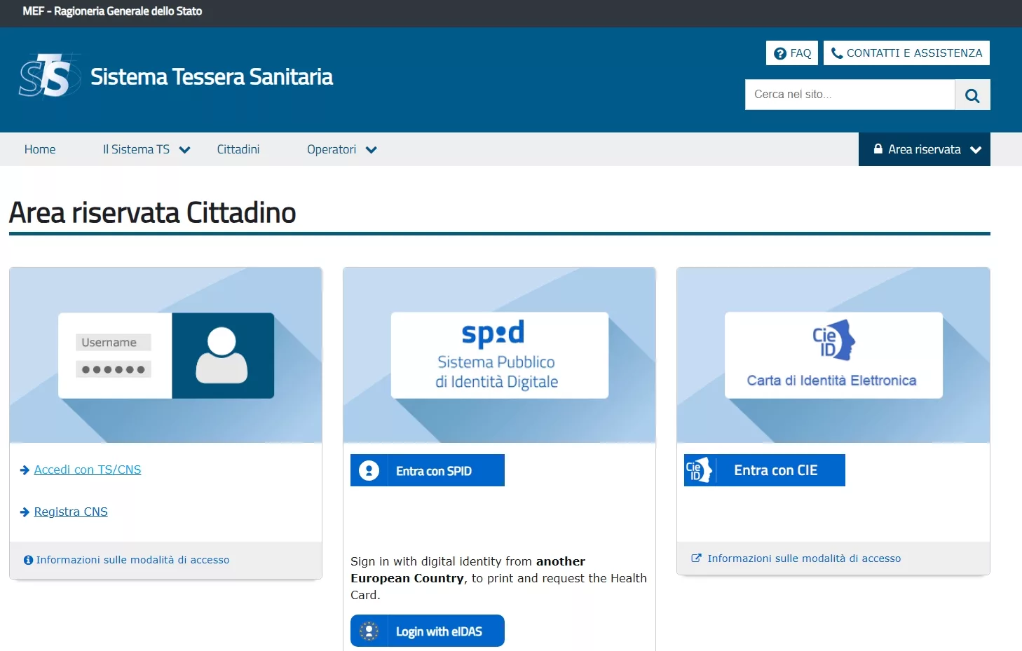 sistematesserasanitaria sistema tessera sanitaria